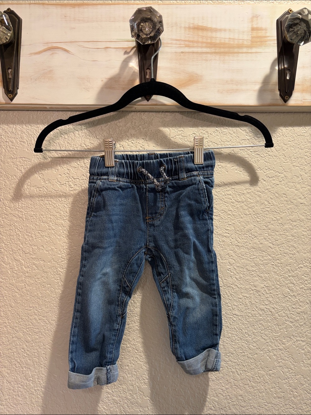Kids Blue Denim Jogger Jeans